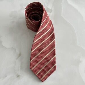 Valentino Red and Gold Patterned Tie